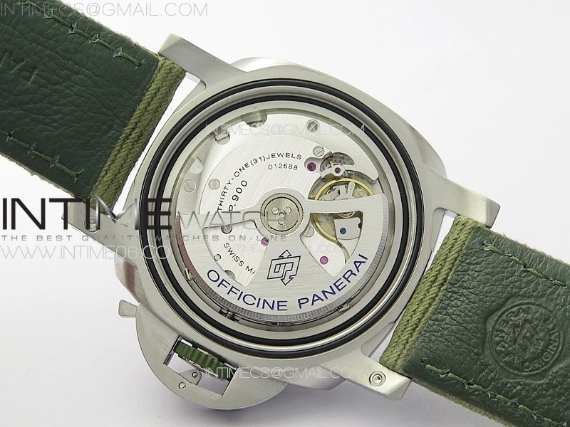 PAM1287 Y VSF 1:1 Best Edition Green Dial on Green Leather Strap P.900 Super Clone